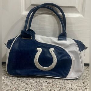 Indianapolis Colts Football Leather Blue White Shoulder Bag Purse Pro.Fan.Ity